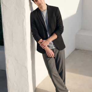 Mast & Harbour Notched Lapel Collar Single-Breasted Casual Blazer