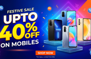 Upto 40% Off on Mobiles