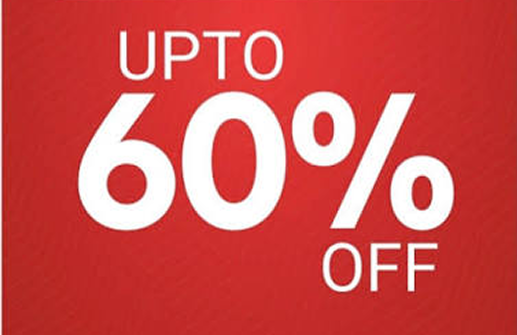 Upto 60% Off